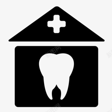 护理牙科牙科护理家庭图标