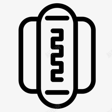 垃圾删除图标热狗快餐垃圾图标