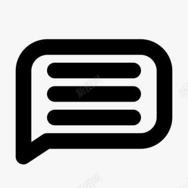 泡泡矢量聊天交流界面图标