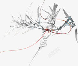 古风小物件古风花朵小物件高清图片