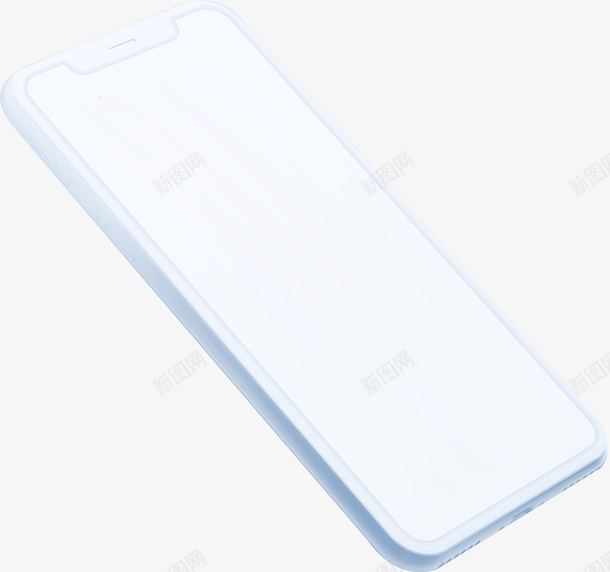 纯白3D悬浮手机png免抠素材_88icon https://88icon.com 手机 苹果 电子产品 ipone