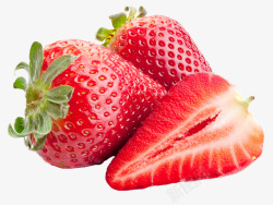 新鲜草莓微距特写浆果特写营养无水果高清图片