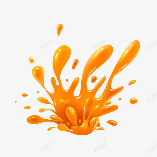 四处飞溅的橙汁png免抠素材_88icon https://88icon.com 液体 飞溅 橙汁 爆浆