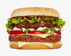 汉堡灯箱汉堡餐饮美食广告西餐汉高清图片