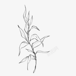 水墨花朵元素80素材