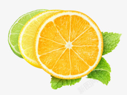 橙子青柠水果素材