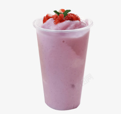 冰沙奶茶草莓冰沙奶昔高清图片