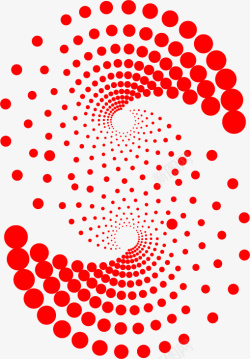 红小花红色圆点花纹高清图片