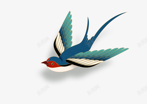 燕子春天手绘小鸟png免抠素材_88icon https://88icon.com 小鸟 手绘 春天 春天的脚步 燕子 紫色的燕子