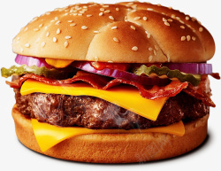 套餐促销素材汉堡汉堡元素高清图片