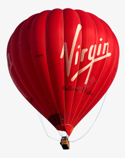 热气球红色漂浮装饰素材