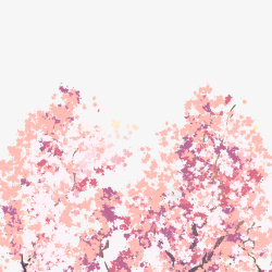 樱花装饰元素樱花春天出游素材