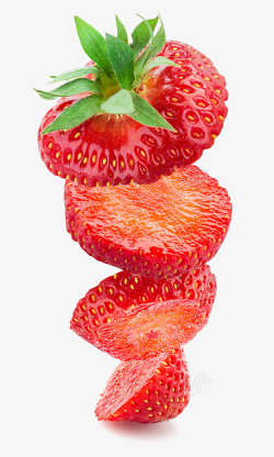 水分新鲜草莓红色草莓高清图片