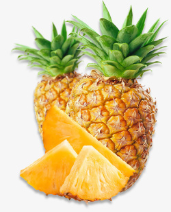 菠萝块菠萝水果菠萝块高清图片
