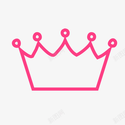 手绘粉色王冠元素psd免抠素材_88icon https://88icon.com 王冠 粉色王冠 女王帽子 卡通王冠