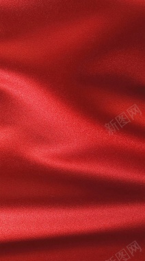 红色丝绸布料背景背景