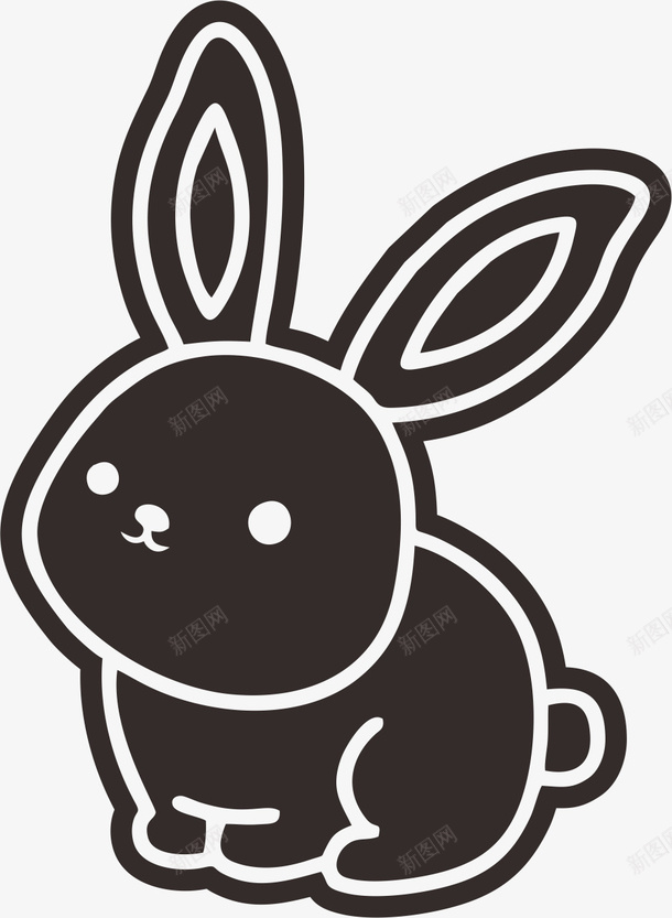 卡通小兔子矢量图免抠png免抠素材_88icon https://88icon.com 免抠 兔子简笔画 动物设计 卡通 小兔子 矢量图