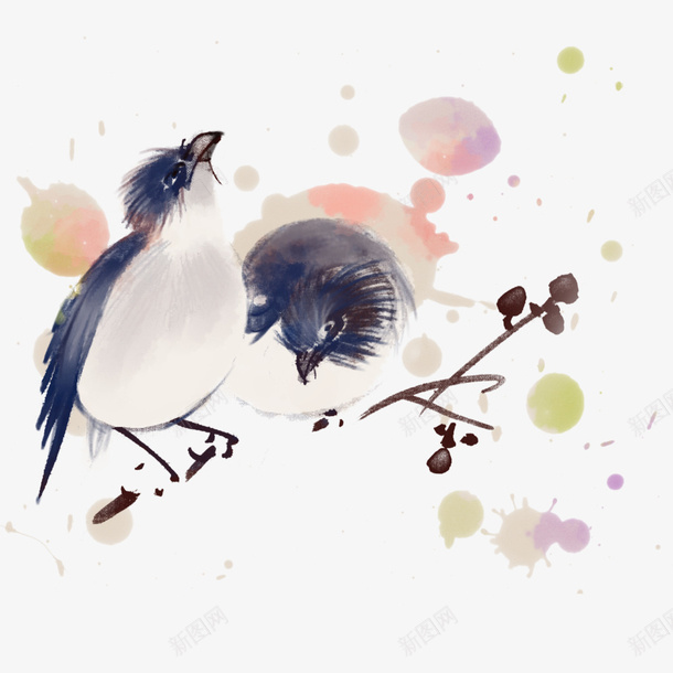 麻雀立在枝丫png免抠素材_88icon https://88icon.com 麻雀 动物 枝丫 植物