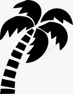 椰树剪影椰树植物剪影高清图片