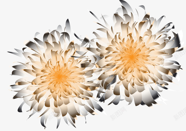 水墨植物插画可用素材png免抠素材_88icon https://88icon.com 墨菊 水墨植物 水墨元素 国潮元素