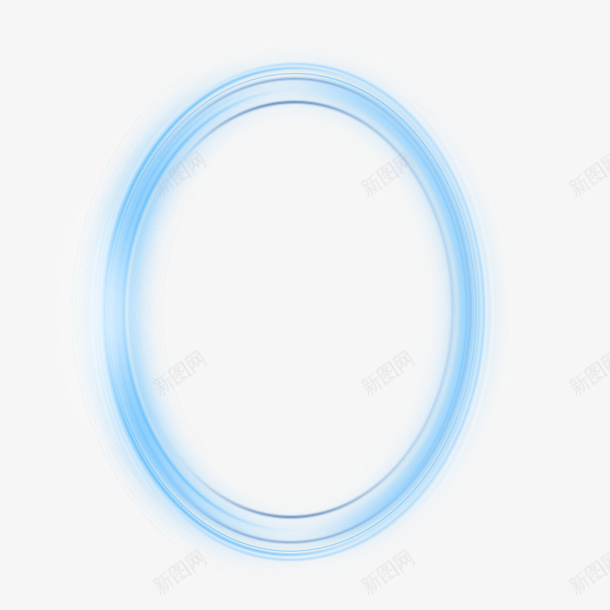 简约科技蓝色光圈装饰png免抠素材_88icon https://88icon.com 侧圈 光圈 科技光圈 荧光圈 闪圈