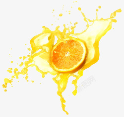橙子橙汁水果香橙素材