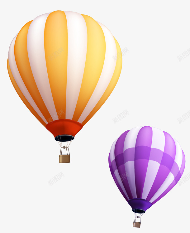 漂浮的的热气球png免抠素材_88icon https://88icon.com 气球 热气球 空气球 自气球 黄气球