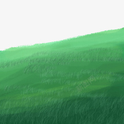 山水绿色风景草素材