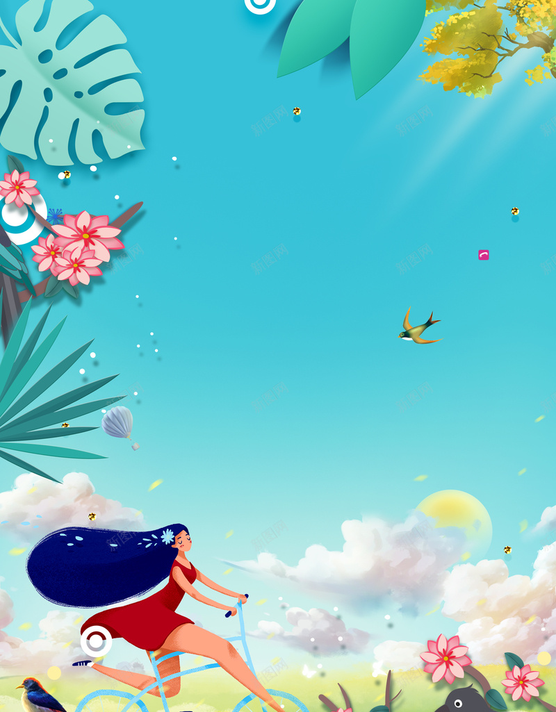 手绘植物装饰背景图元素psd设计背景_88icon https://88icon.com 手绘 植物 装饰 背景图 元素