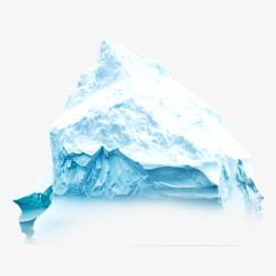 蓝色冰山冰川寒冷素材