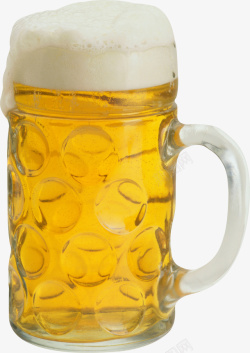一大杯啤酒啤酒杯装啤酒杯装饮料雪花高清图片