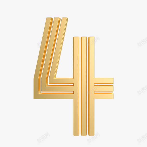 3D模型数字4四png免抠素材_88icon https://88icon.com 3D 模型 数字 4 四