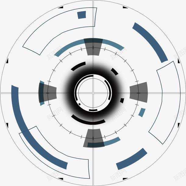 科技摄影镜头png免抠素材_88icon https://88icon.com 科技 镜头 瞄准 光圈 深蓝色