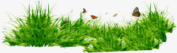 草地草坪绿色花朵素材