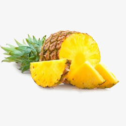 菠萝块萝黄色菠萝高清图片