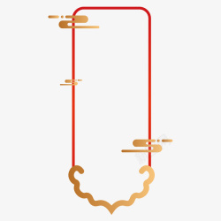 中国古典风炫色设计边框元素高清图片