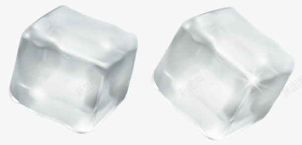 冰方块透明单独2块png免抠素材_88icon https://88icon.com 冰 方块 透明 单独 2块