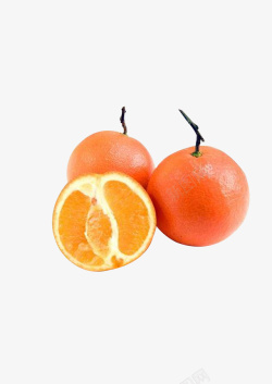 两个半的橘子素材