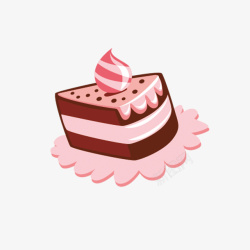 三角小蛋糕奶油三角蛋糕高清图片
