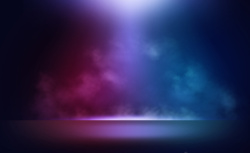 炫酷男鞋炫酷烟雾背景电商产品篮球运动鞋高清图片