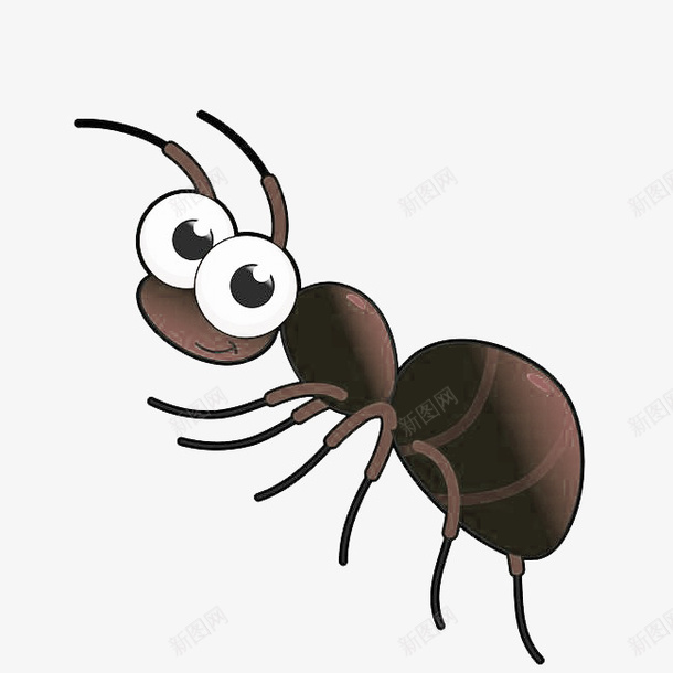 卡通动物小蚂蚁png免抠素材_88icon https://88icon.com 蚂蚁 卡通 动物 小蚂蚁