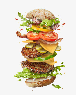 汉堡套餐汉堡海报汉堡宣传单学生套餐高清图片