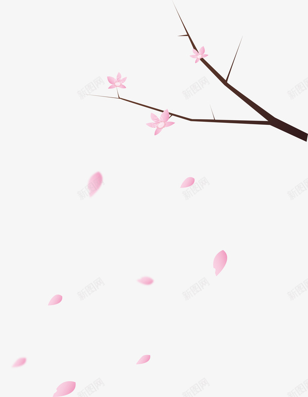 桃花花瓣效果png免抠素材_88icon https://88icon.com 春天 花瓣 花 png