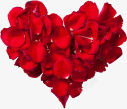 心形花瓣设计爱心心形玫瑰花瓣高清图片