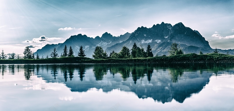 山水风景背景图jpg设计背景_88icon https://88icon.com 山水 湖面 风景 倒影