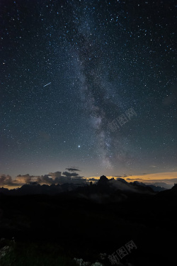 黑色夜晚星空夜晚黑色摄影高清图片