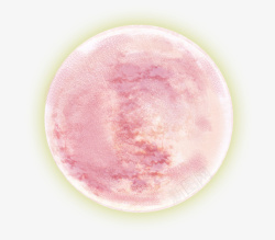 中秋粉红色的高清大月亮素材
