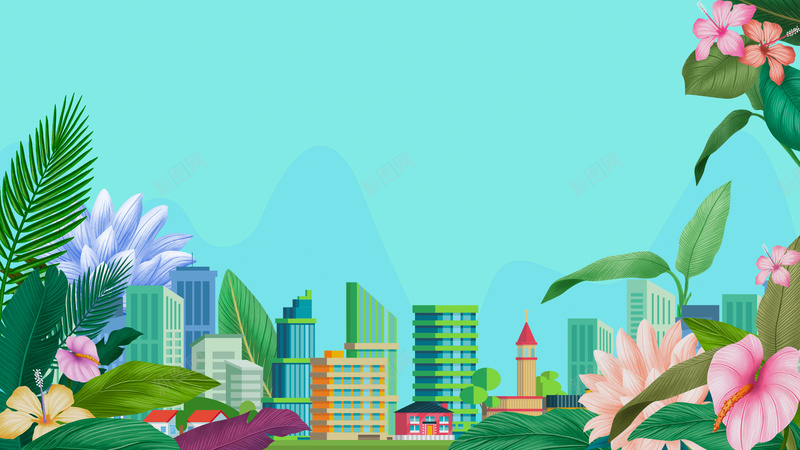 背景图C4D城市建模花朵元素图psd设计背景_88icon https://88icon.com 背景图 C4D 城市 建模 花朵 元素图