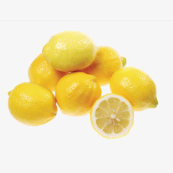 柠檬瓣背景图片黄色水果柠檬高清图片