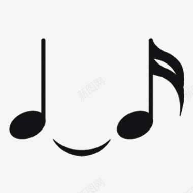 听着音乐音乐符号元素图标
